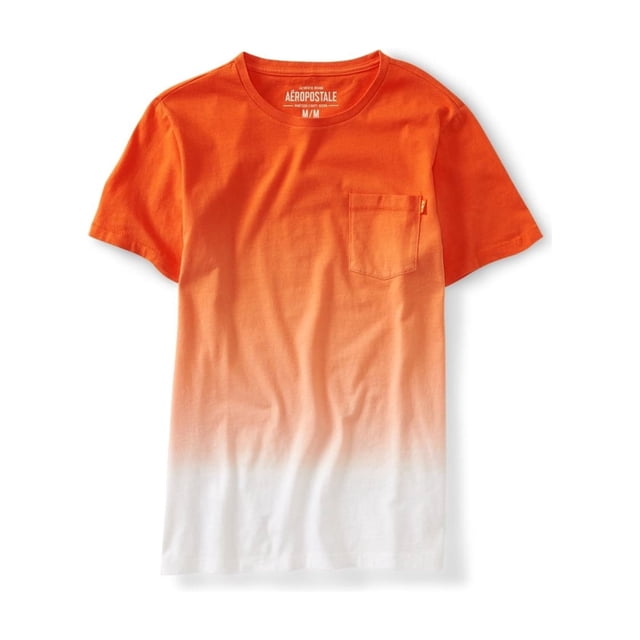 Camiseta básica Aeropostale con bolsillo multicolor para hombre naranja XS