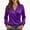 Solid Color, variant on Women's Satin Blouse Silky Wrap V Neck Long Sleeve Dressy Business Work Solid Color Casual Top for Fall Winter