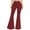 Wine11, variant on Aloohaidyvio Bootcut Jeans for Women ,Fashion Ladys High Waisted Lacing Stretch Wide Leg Jeans Bell-Bottomed Pants L