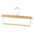 thumbnail image 3 of Tnarru Pants Hanger Flocked Clothes Storage Rack for Clothing Store Boutiques Bedroom Light Wood, 3 of 8