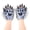 Dark gray, variant on 3D Nails Wolf Paw Gloves,Faux Fur Plush Fingerless Fox Cat Claws Gloves Animal Cosplay Halloween Fancy Party Costume,Fursuit Paws Accessories