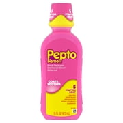Pepto Bismol Liquid, Nausea, Upset Stomach & Diarrhea Relief, Over-the-Counter Medicine, 16 Oz