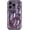 Light Purple, variant on for iPhone 14 Pro Case,Water Ripple Wave Meteorite Bubble Chrome Plating Soft Phone Case (Light Silver)