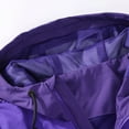 thumbnail image 6 of WTOBBY Men's Color-Block Hooded Work Jacket, Waterproof and Windproof Down Coat with Zippered Pockets for Outdoor Activities and Everyday Wear,Purple L, 6 of 8