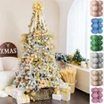 thumbnail image 2 of Nuevos productos Decoración navideña 6/12 Lentejuelas 8/10cm Juego de bolas navideñas pintadas Adornos colgantes para árbol de Navidad para el hogar, 2 of 5