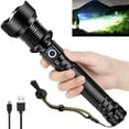 thumbnail image 1 of OMALIGHT Rechargeable 990000 High Lumens LED Flashlights, XHP90.2 Super Bright Flashlight with Zoomable & 5 Modes & IPX7 Waterproof for Camping, 1 of 5