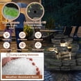 thumbnail image 3 of HOMEDIARY 4-Tier Outdoor Water Fountain, 29.7" L Rustic Rock Waterfall Fountain with LED Lights, Stone Texture Floor-Standing Resin Water Feature with Realistic Moss Accents for Patio, Porch & Indoor, 3 of 7