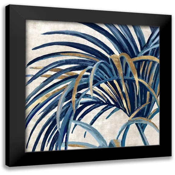 Watts, Eva 12x12 Black Modern Framed Museum Art Print Titled - Easing Palm II
