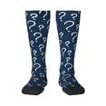 thumbnail image 1 of Kdxio Question Marks Pattern Socks for Men Women Thermal Winter Boot Socks Hiking Socks Warm Crew Socks, 1 of 6