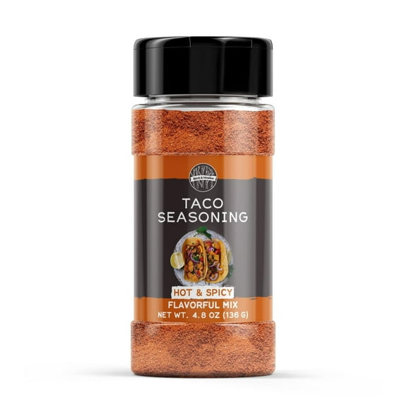 Birch & Meadow Hot & Spicy Taco Seasoning, 4.8 oz, Spicy Seasoning Blend, Hot & Flavorful