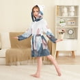 thumbnail image 4 of FORMRS Kids Bathrobe Unisex Hooded Robe Toddler Pajamas Sleepwear, Size 2-3T, Art Mountain and Sun Pattern, 4 of 7