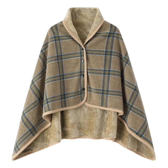 Womens Poncho Sweater Wrap - Elegant Knitted Shawl Cape for Fall Winter Stylish Topper Accessory