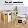 thumbnail image 4 of YHIPL Kitchen Cereal Containers Storage Set with Lids – 4 Pack 2.5L/84.53OZ Airtight Food Storage Containers, 4 of 9
