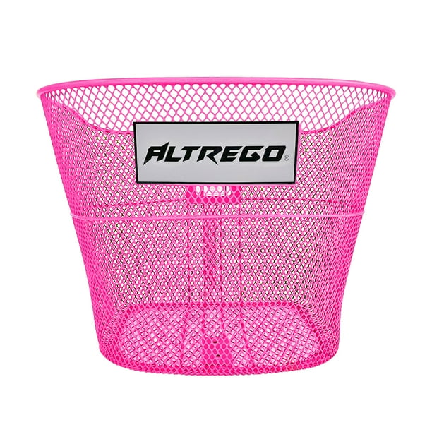 Canasta Canastilla Para Bicicleta Piago R26 Incluye Soportes rosa