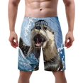 thumbnail image 1 of NICKSUN Men's Swim Trunks, Cute Print Quick Dry Summer Board Beach Shorts with Mesh Lining and Pockets, 1 of 6