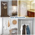 thumbnail image 6 of HOMLUX 2 Pack Over the Door Hooks, 5-Hook Heavy-Duty Metal Coat Rack for Jackets, Hats, Towels, and Bags, for Bathroom, Bedroom, or Dorm, 6 of 7