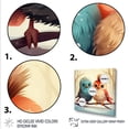 thumbnail image 3 of Designart "Christmas Bird Lovers for Nursery I" Animals Framed Wall Art - Traditional Red Bird Entryway Framed Wall Art, 3 of 6