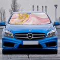 thumbnail image 2 of Awypu Gold Design Car Sun Shade Front Window Sun Shade for Vehicle SUV Truck Protector 51.18*27.59 in, 2 of 7