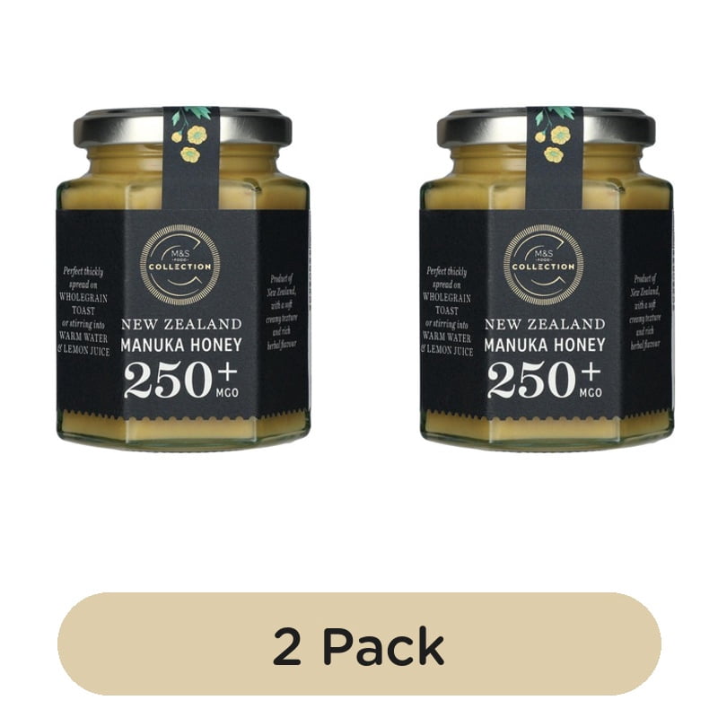 M&S New Zealand Manuka 250 MGO Honey 250g, British Import (Pack of 2)