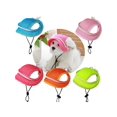 thumbnail image 2 of 1pc Round Brim Princess Hat Sun Hat For Pet Dog With Ear Holes, Small-Medium Size, Pink, 2 of 5
