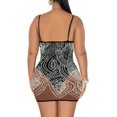 thumbnail image 2 of XINQIHANG Robe Moulante Sexy Élégante pour Femmes avec Strass, Robe de Soirée Longue, 2 of 3