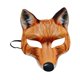 thumbnail image 3 of Máscara de zorro de Halloween para adultos, accesorio de disfraz novedoso para cosplay, máscara facial de animal para amarillo, 3 of 8