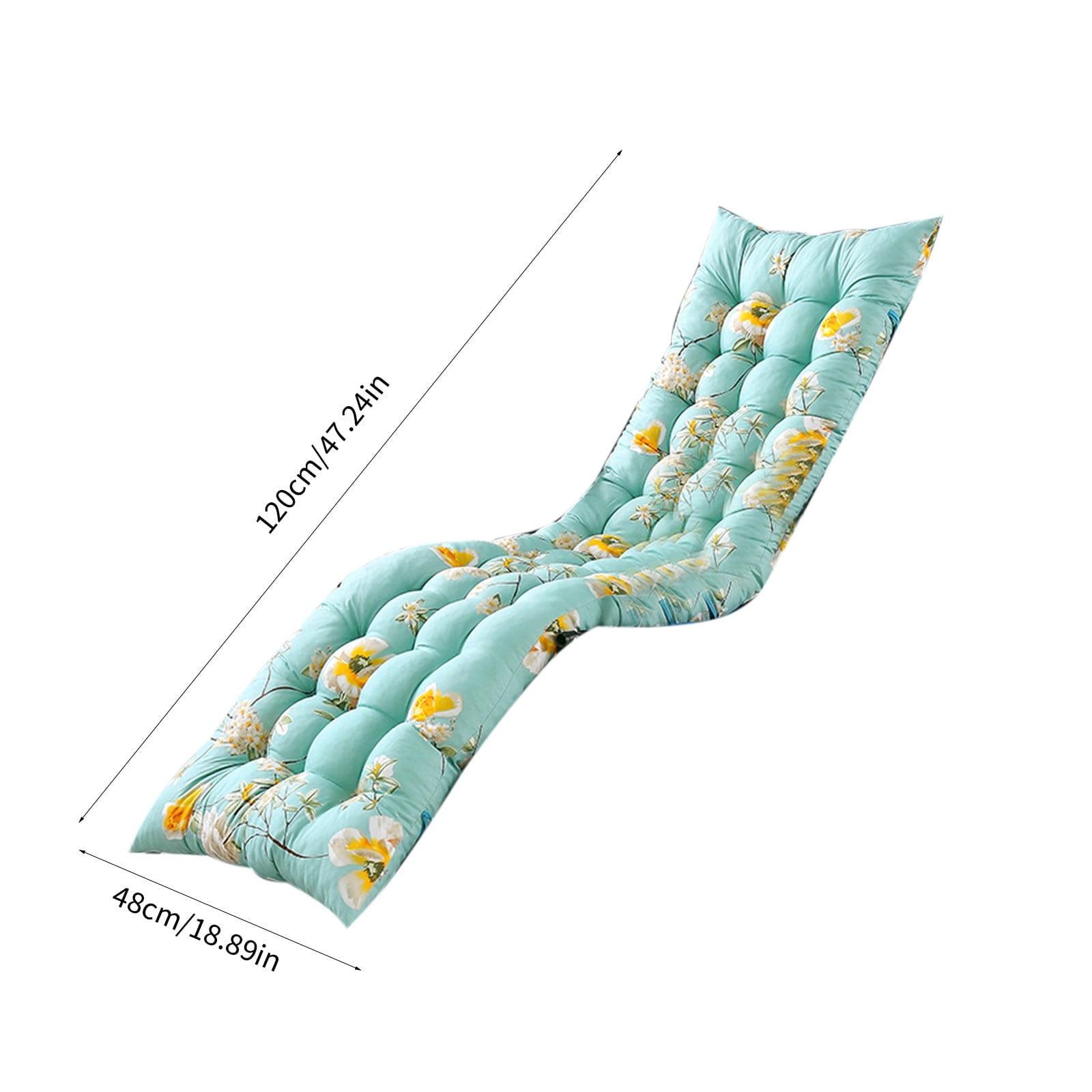 BiFandian Outdoor Chaise Lounge Cushion, Waterproof Sunproof Garden and Patio Rocking Chair Pad, Sandproof Beach Recliner Furniture Cushion