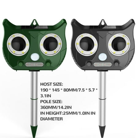 Solar Power Ultra-sonic Rat Repeller Device Insects Repellent Equipment ...