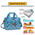 thumbnail image 4 of FastXmas Lunch Bag, Insulated Lunch Box, Soft Cooler Cooling Tote , Double Zipper and Handle Design Lunch Bag for Adult Men Women, Black(9.8"x6.3"x7.8"), 4 of 6