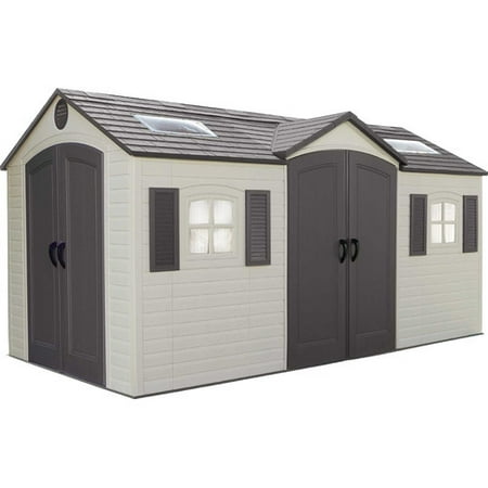Lifetime Dual Entry 15 ft. W x 8 ft. D Outdoor Storage Shed,
