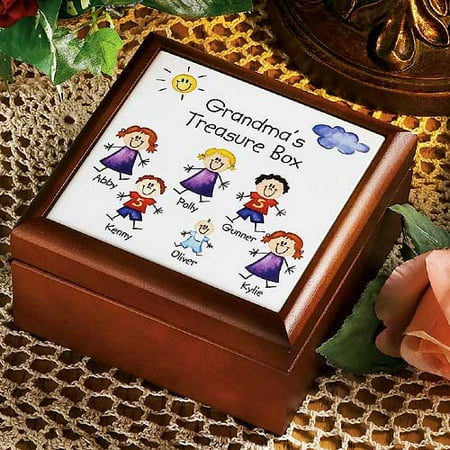 Personalized Family Character Keepsake Box