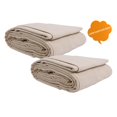 thumbnail image 3 of Danrah Toile Drop Tissu - 10 Oz 4 Pi x 12 Pi (Pack de 2) Bâche de Toile de Coton Résistant, Usage Polyvalent, Idéal pour la Protection du Sol et des Meubles, Rideaux, DIY Projets, et Plus, 3 of 9