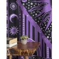 thumbnail image 4 of Indian Burning Sun Hippie Mandala Window Curtains - Gypsy Bohemian Sun Moon Beautiful Drapery Bedroom Living Room Balcony Valance Panels Purple, 4 of 6