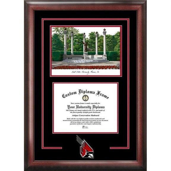 Campus Images  Ball State University Spirit Graduate Frame with Campus Image