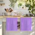 thumbnail image 4 of Purple Striped Kitchen Towels Set of 2, Geometric Pink Vertical Solid Rainbow Absorbent Dish Towels for Kitchen, Microfiber Hand Towel, Quick Drying Tea Towel for Cleaning Decorative Dishcloths, 4 of 7