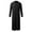 Black, variant on Mens Arabic Thobe Robe Long Sleeve Stand Collar Button Front Long Dubai Robe Slit Side Pockets Traditional Kaftan Clothing,Khaki,XXL