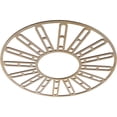 thumbnail image 2 of 34"OD x 12 3/8"ID x 1/4"T Hale Wood Fretwork Pierced Ceiling Medallion, Hickory, 2 of 3