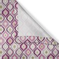 thumbnail image 5 of Ambesonne Geometric Grommet Curtain, Doodle Style Leaf, 50" x 84", Purple Pink Olive Green, 5 of 6