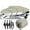 Beige, variant on 210D Trailerable Boat Cover for 11-13ft Boat Beam Width up to 78", Heavy Duty Waterproof Fishing Ski Bass V-Hull Tri-Hull Runabouts Boat Cover Anti UV All Weather Protection, Beige