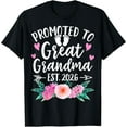 thumbnail image 2 of 100% Cotton Promoted to Great Grandma Est 2026 First Time New Grandma T-Shirt, 2 of 5