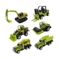 thumbnail image 1 of 6 piezas de vehículos de construcción, tractores de juguete, juego de vehículos de arena, bonitos juguetes de construcción pequeños para niños,, 1 of 8