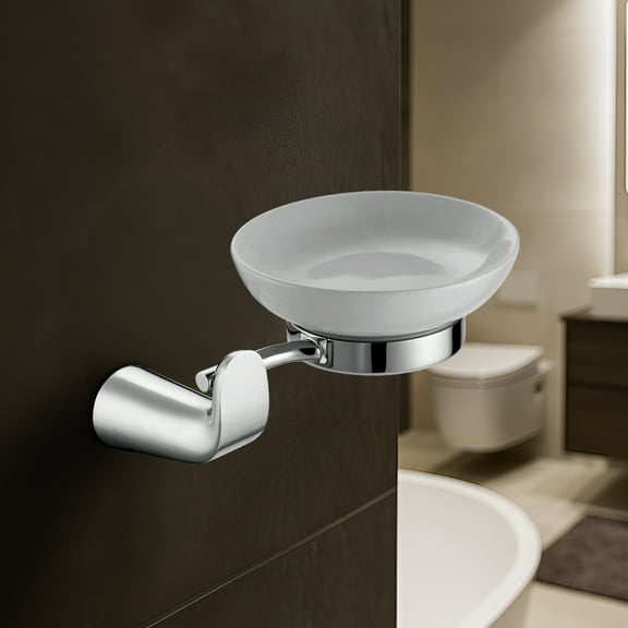 Blossom 100 Series Wall-Mounted Soap Dish Solid Brass Chrome Finish Pack of 2