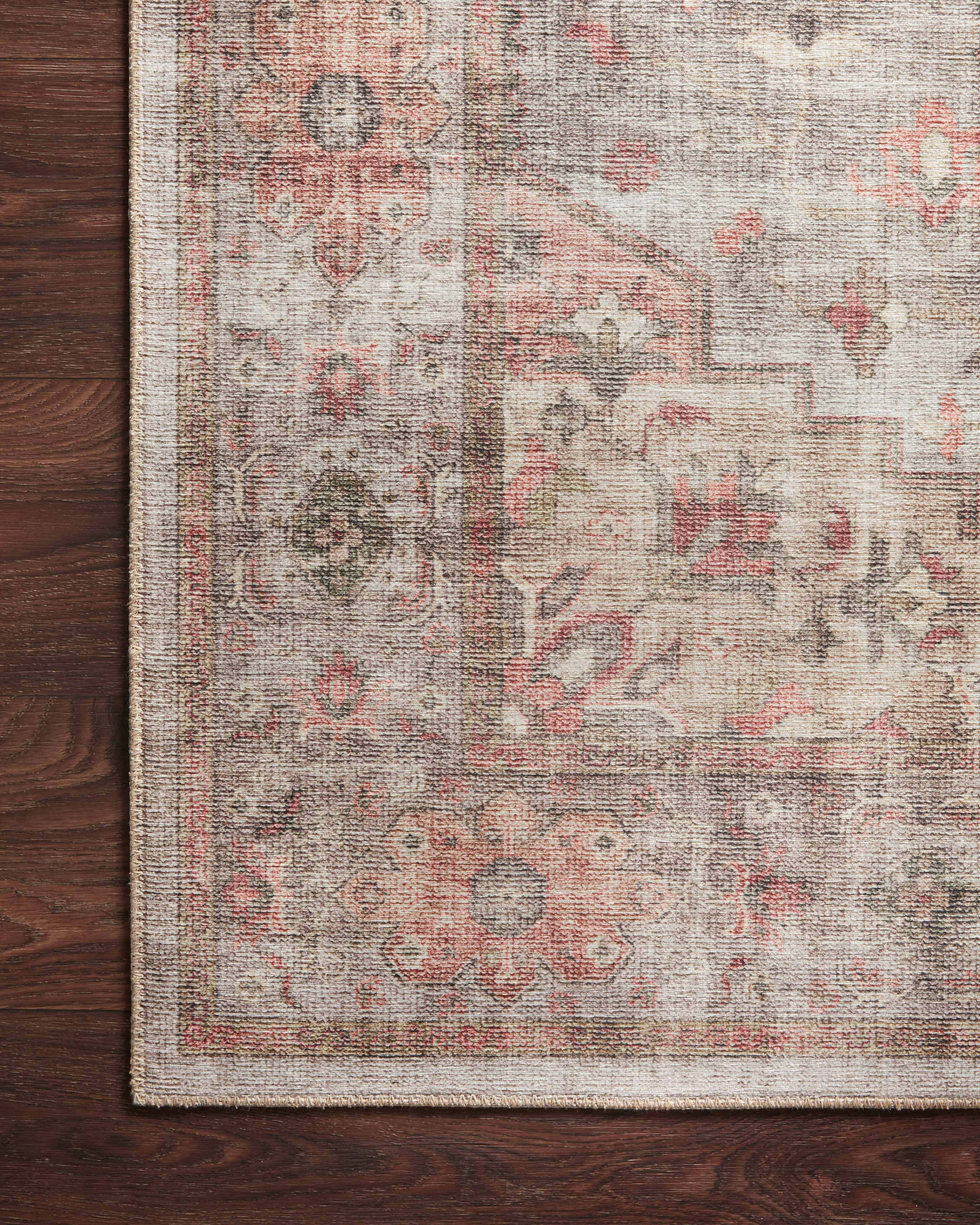 Loloi Heidi Collection HEI-02 Dove / Spice, Oriental Area Rug 2'-6" x 9'-6"
