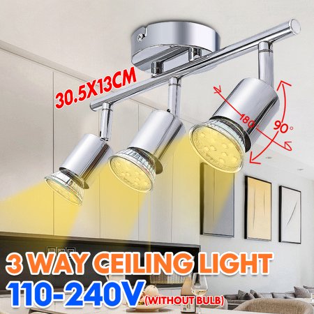 3 Way Ceiling Light Adjustable Spot Lights Multi Directional Ceiling Fixture Led Lamp For Kitchen Home Hotel