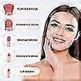 thumbnail image 3 of Portable Makeup Brush Set With Mirror Case 5pcs Professional Makeup Brushes, 3 of 5