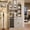 Gray, variant on TROPOW MDF High Wine Cabinet Upper Layer Acrylic Double Door with Enhanced Durability, Elegant Design, Easy Maintenance, Spacious Storage, and Smooth Operation