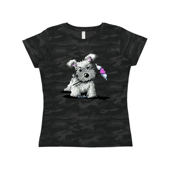 Inktastic Schnauzer with Heart Women's T-Shirt