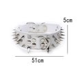 thumbnail image 2 of Pet Artist Width Luxurious Leather Spike Studded Dog Collar, Dogs Nel Anti-biting, 2 of 4