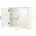 thumbnail image 5 of Topbuy Bathroom Mirror Cabinet with Two Shelves, White, 5 of 5