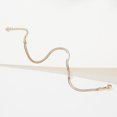 thumbnail image 3 of Pulseras de tobillo para mujer: Esta tobillera con cadena de serpiente está hecha con acero inoxidable de primera calidad y un tratamiento de fortalecimiento especial., 3 of 5